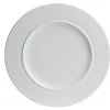 Assiette plate ronde blanche unie Galaxy
