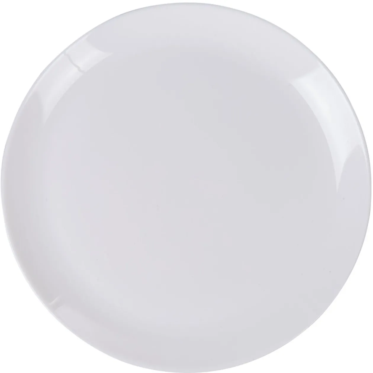 Assiette plate ronde Luminarc unie blanche Diwali