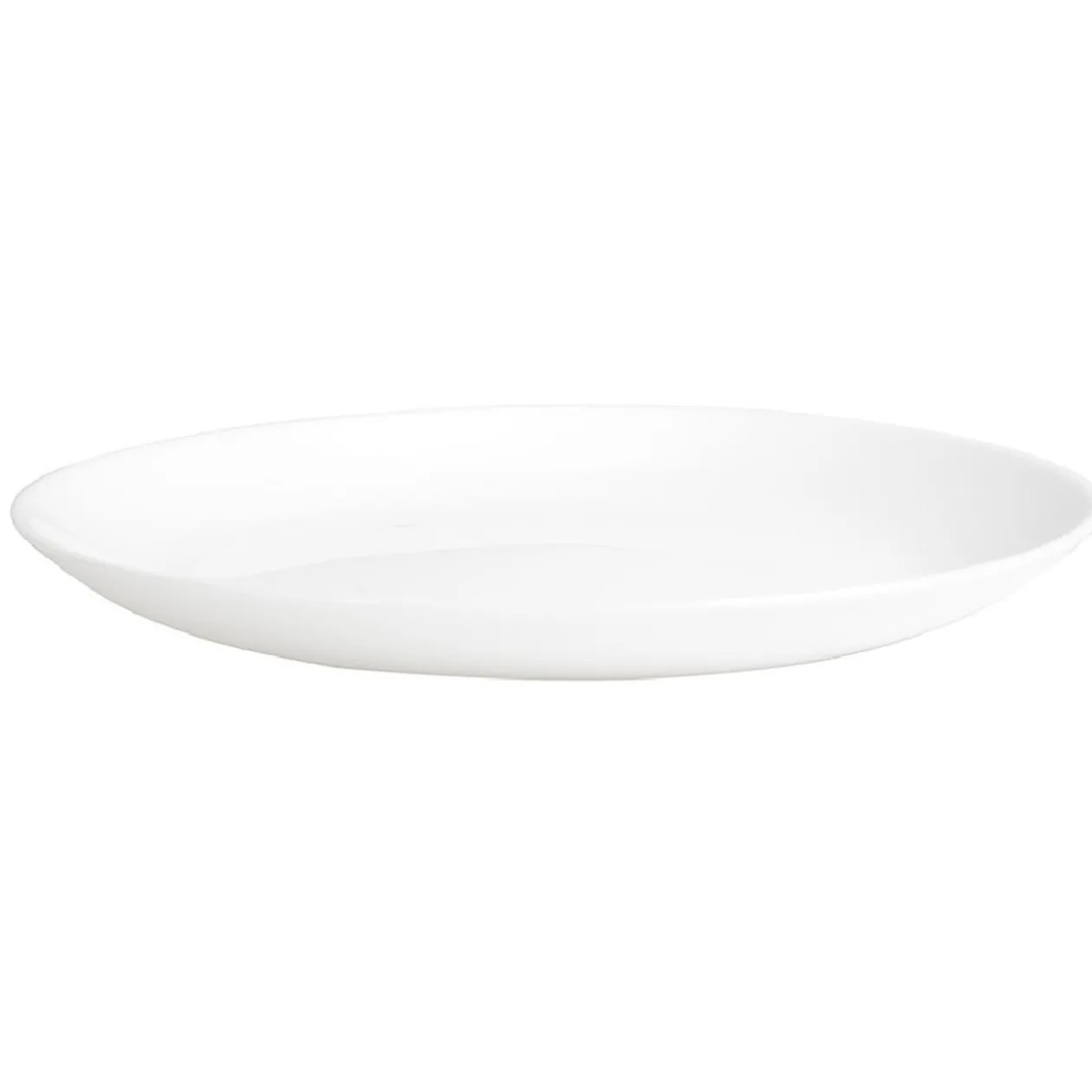 Assiette plate ronde Luminarc unie blanche Diwali