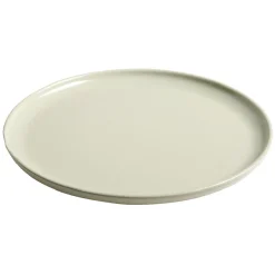 Assiette plate ronde Oslo taupe