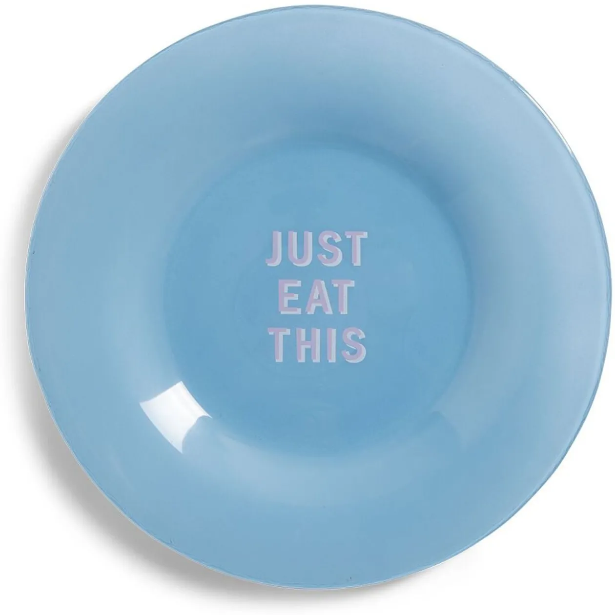 Assiette plate verre coloré avec message Ø20cm - 3 modèles