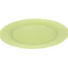 Assiette plate verte amande