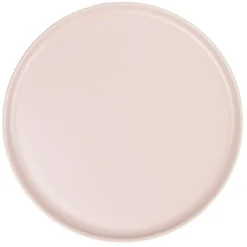 Assiette ronde plate Nordic porcelaine rose