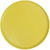 Assiette ronde plate Nordic porcelaine jaune