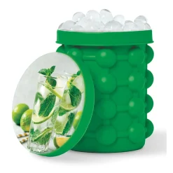 Bac à glaçons 2 en 1 vert motif mojito