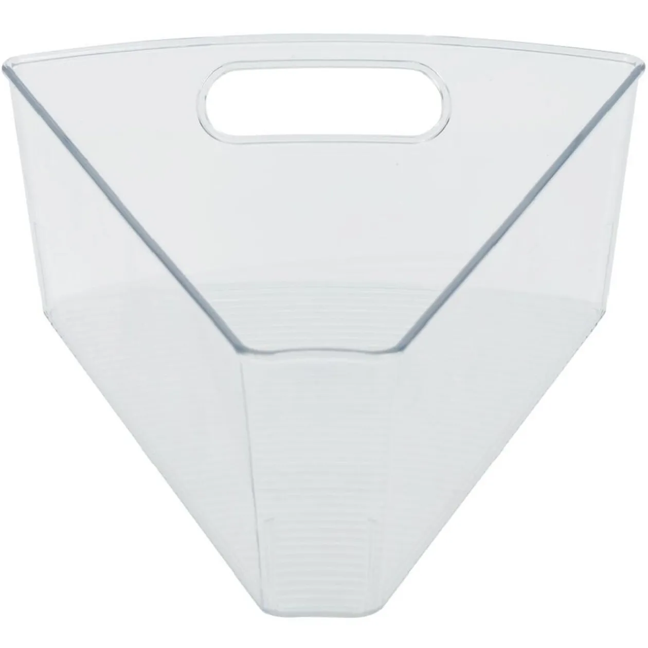 Bac de rangement triangulaire transparent pour frigo 3L