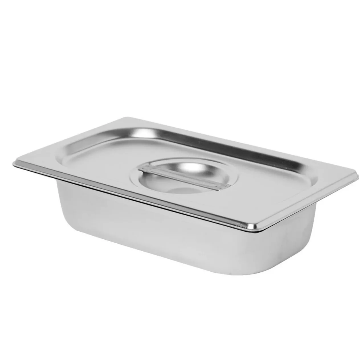 Bac inox avec couvercle préparation conservation L.26,5 cm