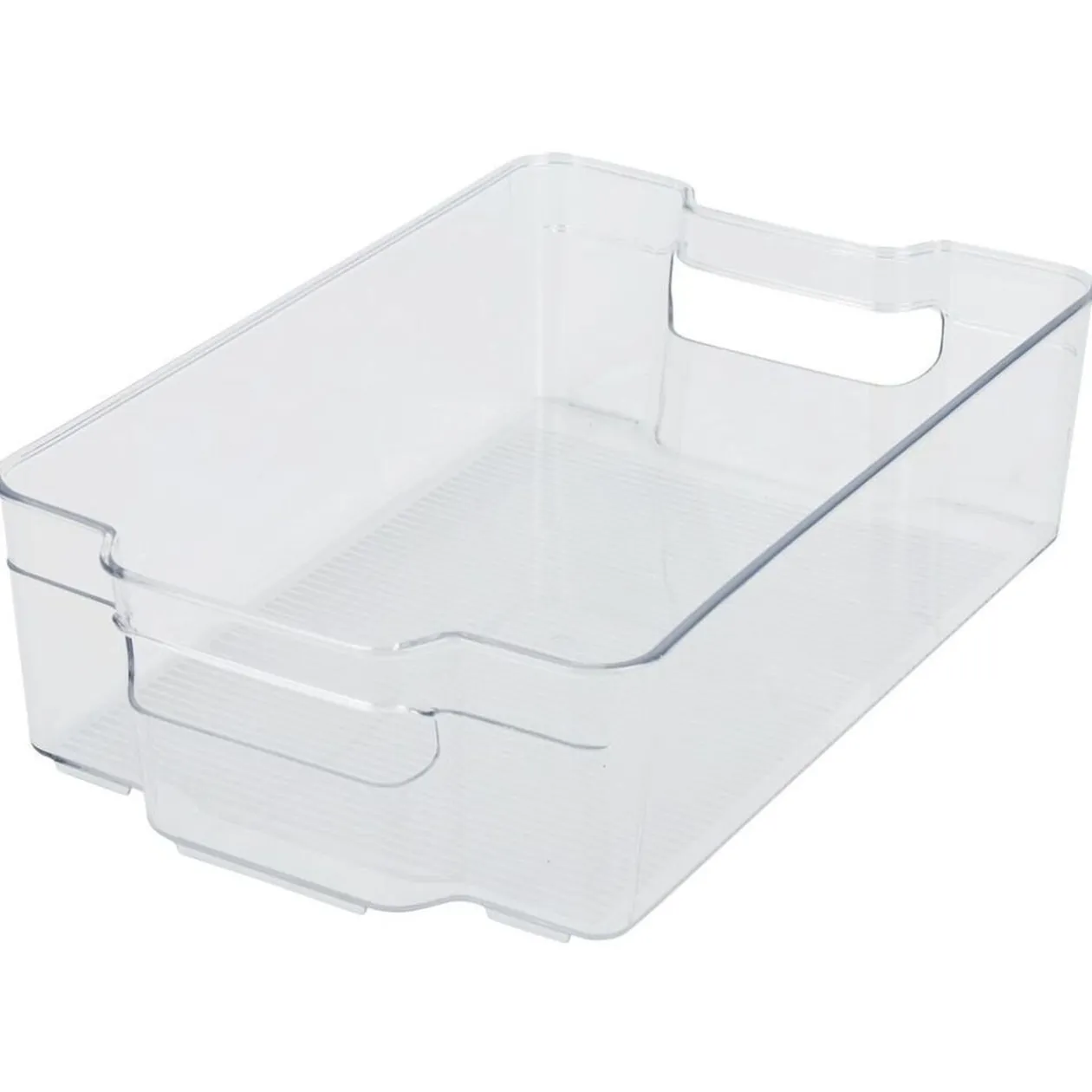 Bac rangement frigo 5,8L plastique transparent 32,5x21,5xH9cm