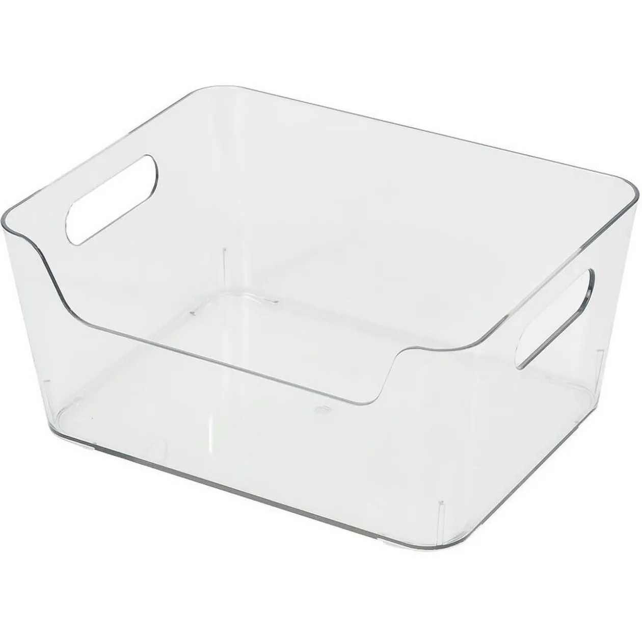 Bac rangement frigo 3,5L plastique transparent 22,4x17,3xH10cm