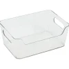 Bac rangement frigo 2L plastique transparent 20,5x14xH8,5cm