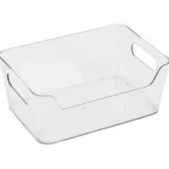 Bac rangement frigo 2L plastique transparent 20,5x14xH8,5cm