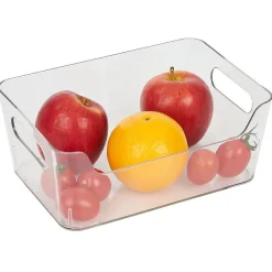 Bac rangement frigo 2L plastique transparent 20,5x14xH8,5cm