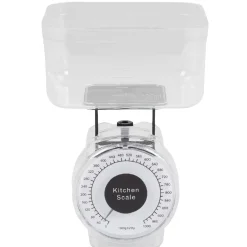 Balance de cuisine mécanique 1 kg noir transparent