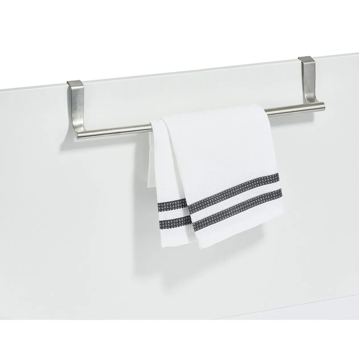 Barre extensible porte torchon pour porte de placard cuisine