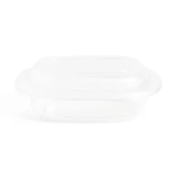 Beurrier plastique sans BPA transparent ou gris 17,4x12,5xH6cm