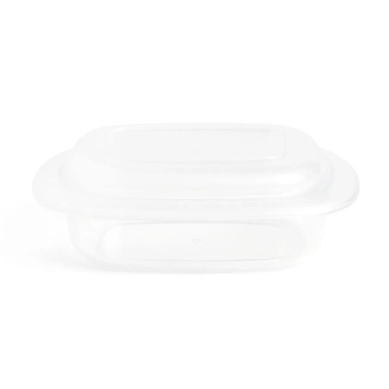 Beurrier plastique sans BPA transparent ou gris 17,4x12,5xH6cm