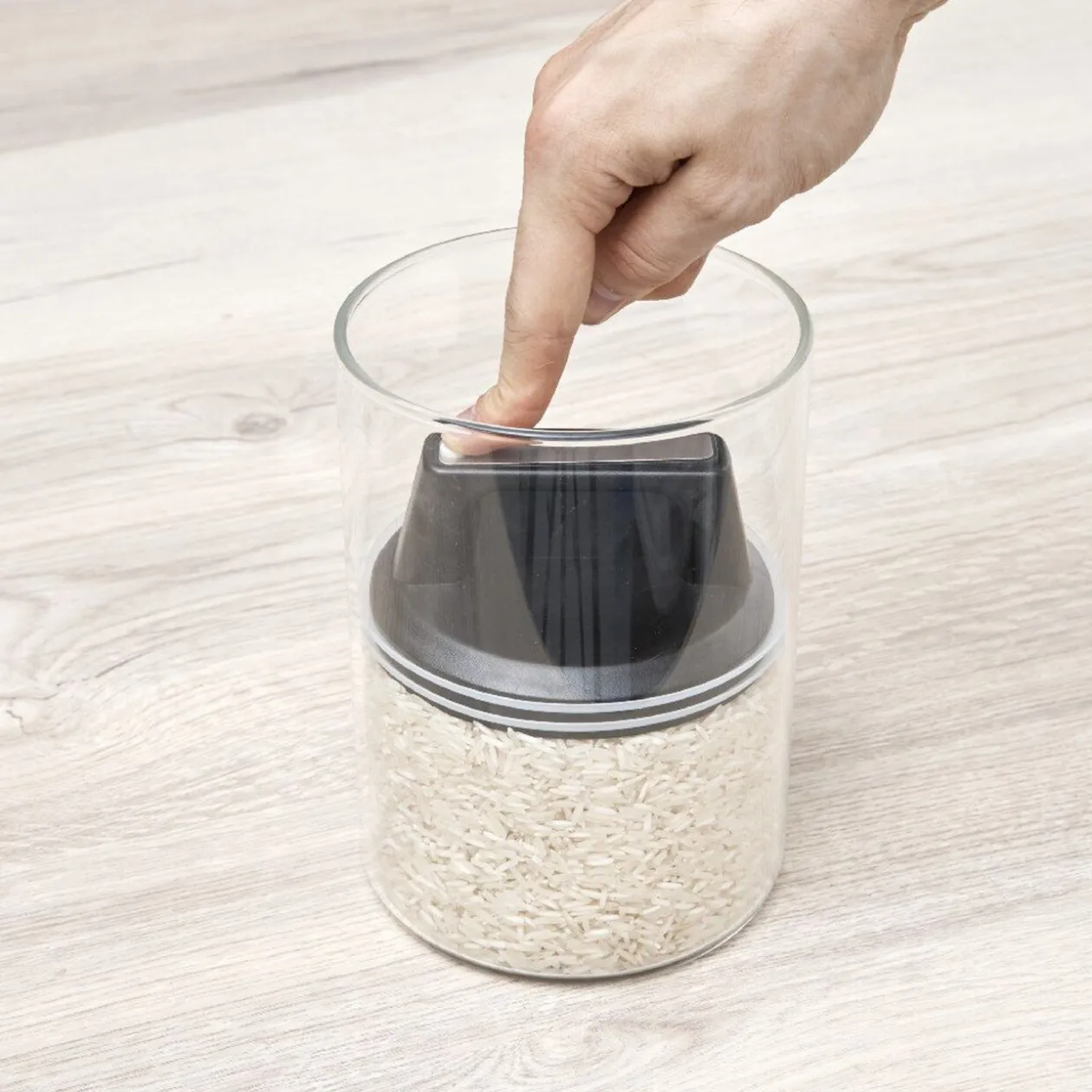 Bocal avec couvercle à ventouse hermétique