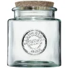 Bocal de conservation verre transparent couvercle liège 0,8L