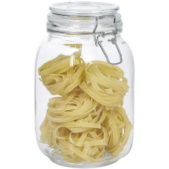 Bocal en verre avec couvercle à charnière 1,5 L
