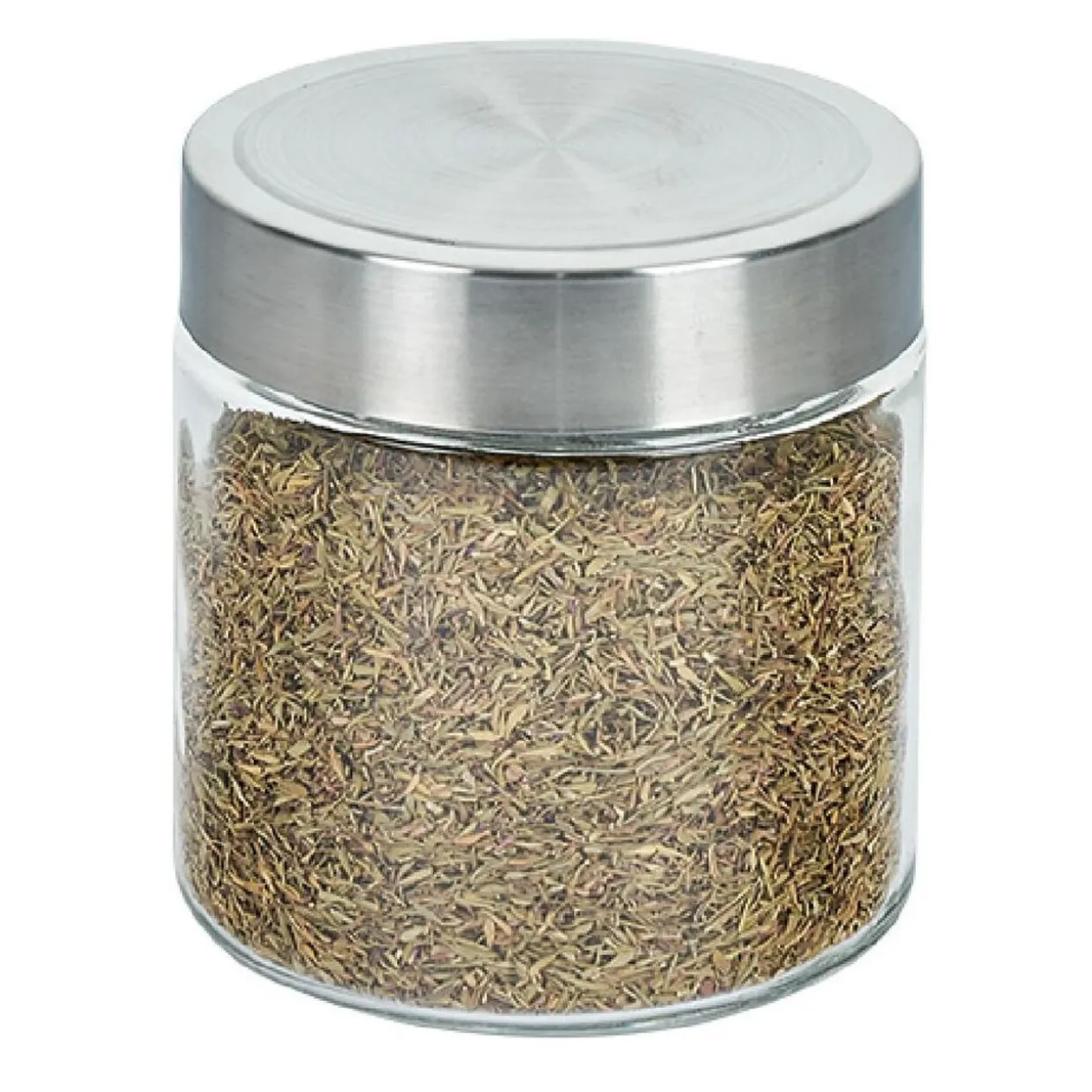 Bocal en verre avec couvercle inox - Lot de 4