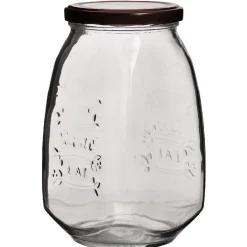 Bocal hermétique transparent vintage petit modèle