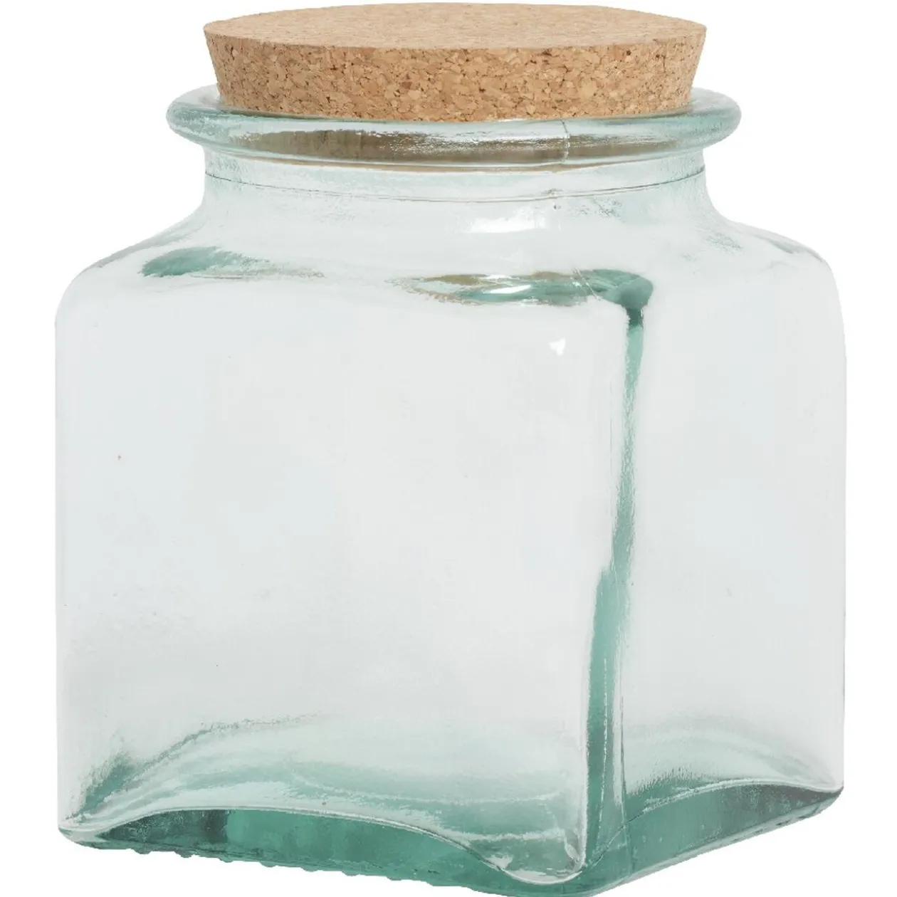 Bocal transparent 1,1 L verre et liège