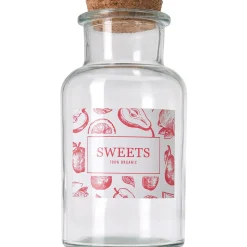 Bocal verre avec couvercle en liège