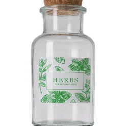 Bocal verre avec couvercle en liège