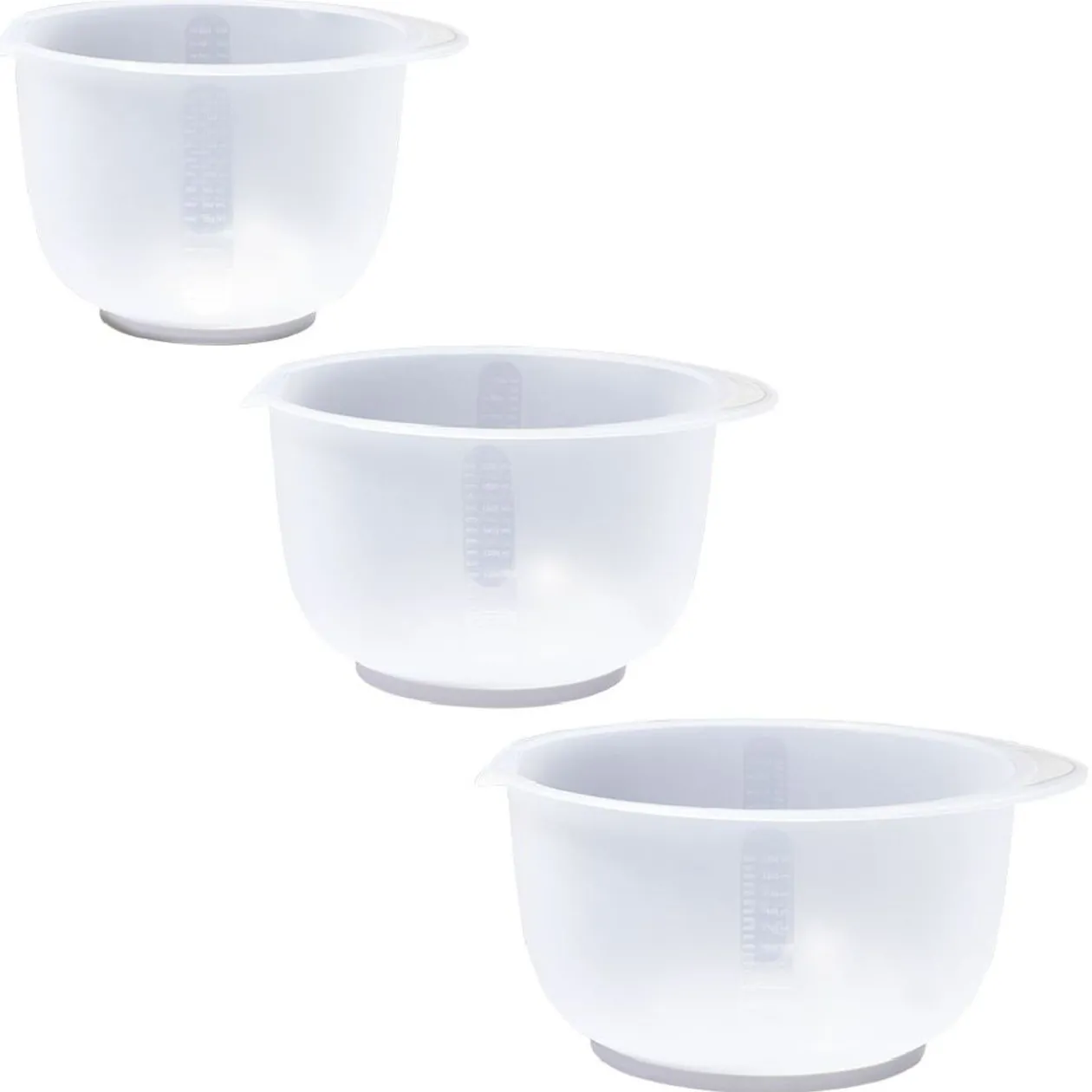 Bol à mixer antidérapant x3 transparent