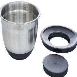 Bol à mixer inox avec base silicone et 3 râpes Ø22xH11,2cm