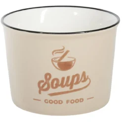 Bol à soupe inscription Soups Good Food 500ml