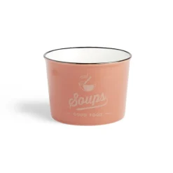 Bol à soupe 500ml faïence rouge Ø12xH8,4cm