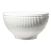 Bol Colombe en porcelaine striée blanc Ø15xH8cm