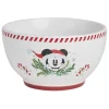 Bol Disney Mickey grès blanc et rouge Ø14cm