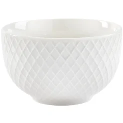 Bol embossé blanc x4