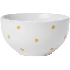 Bol en céramique déco pois coloré x4