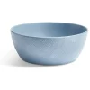 Bol en grès texturé bleu