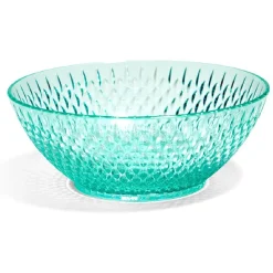 Bol en plastique bleu effet martelé