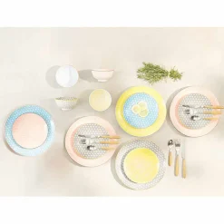 Bol japonais carreau de ciment muticolore x4