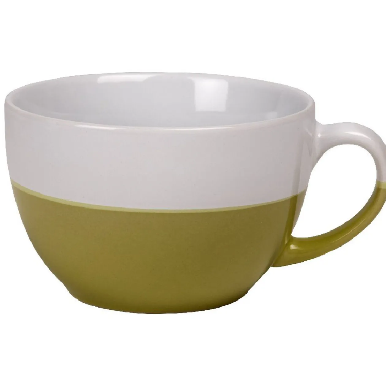 Bol jumbo bicolore blanc et vert