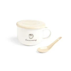 Bol jumbo 62cl avec cuillère et couvercle cocooning