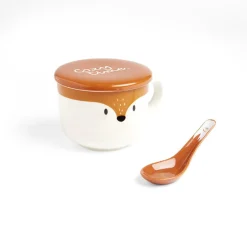 Bol jumbo 62cl avec cuillère et couvercle renard