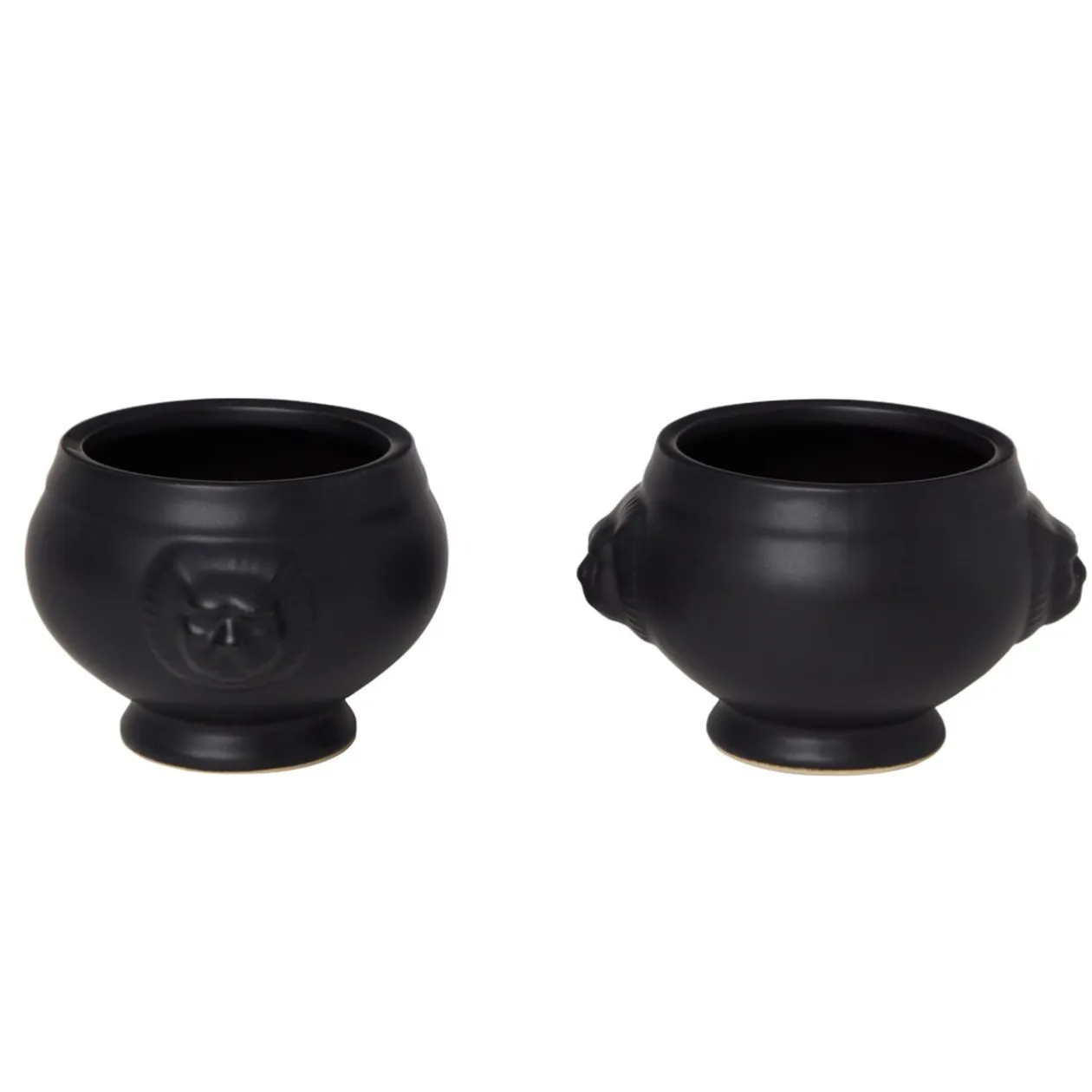 Bol tête de lion noir mat x6