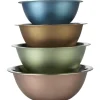 Bols à mixer en inox x4