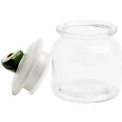 Bonbonnière avec décoration en forme de fruits