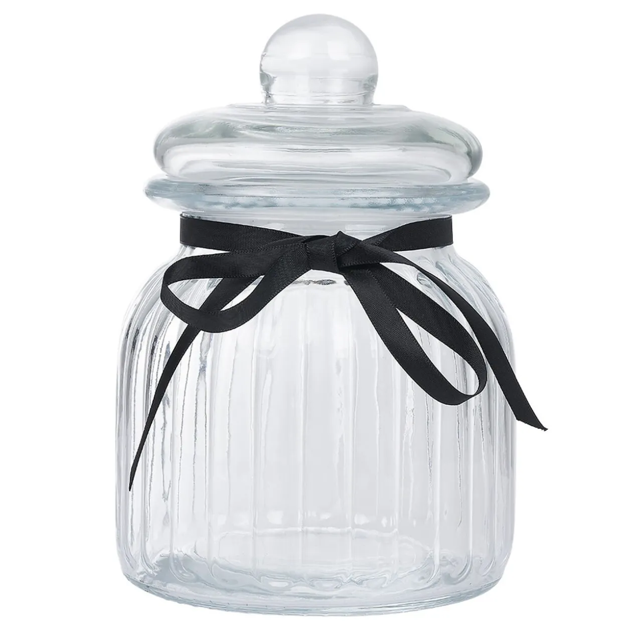 Bonbonnière en verre transparent 1,6L