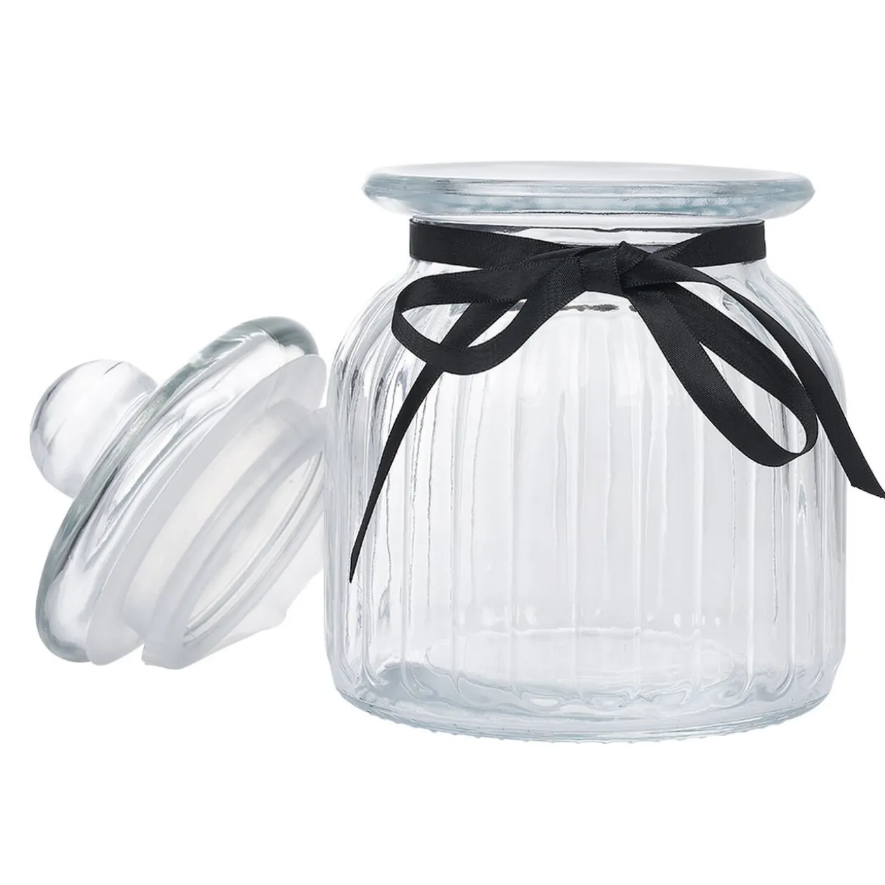 Bonbonnière en verre transparent 1,6L