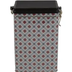 Boîte à biscuits en métal déco rouge vert