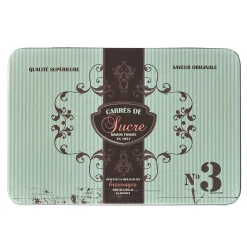 Boîte à sucre en métal design vintage romantique vert d'eau