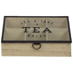 Boîte à thé 6 compartiments Tea break
